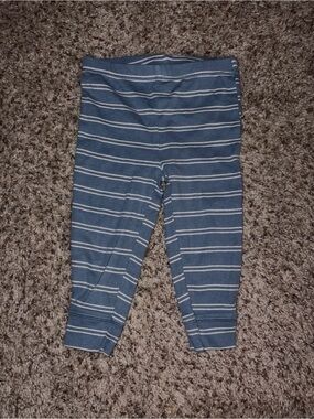 Carter's Blue and White Striped Kids Leggings